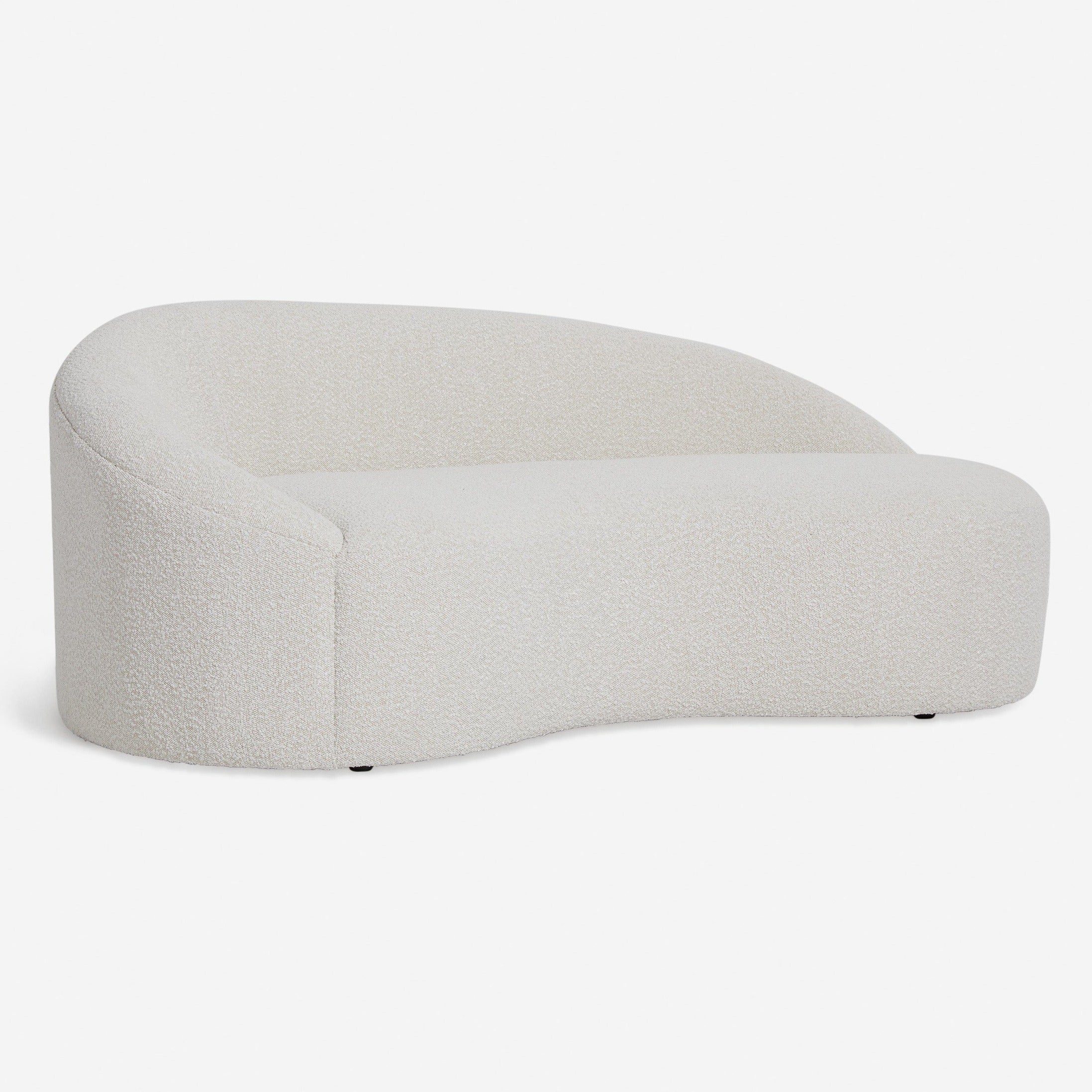 Canapé haricot tissu peluche