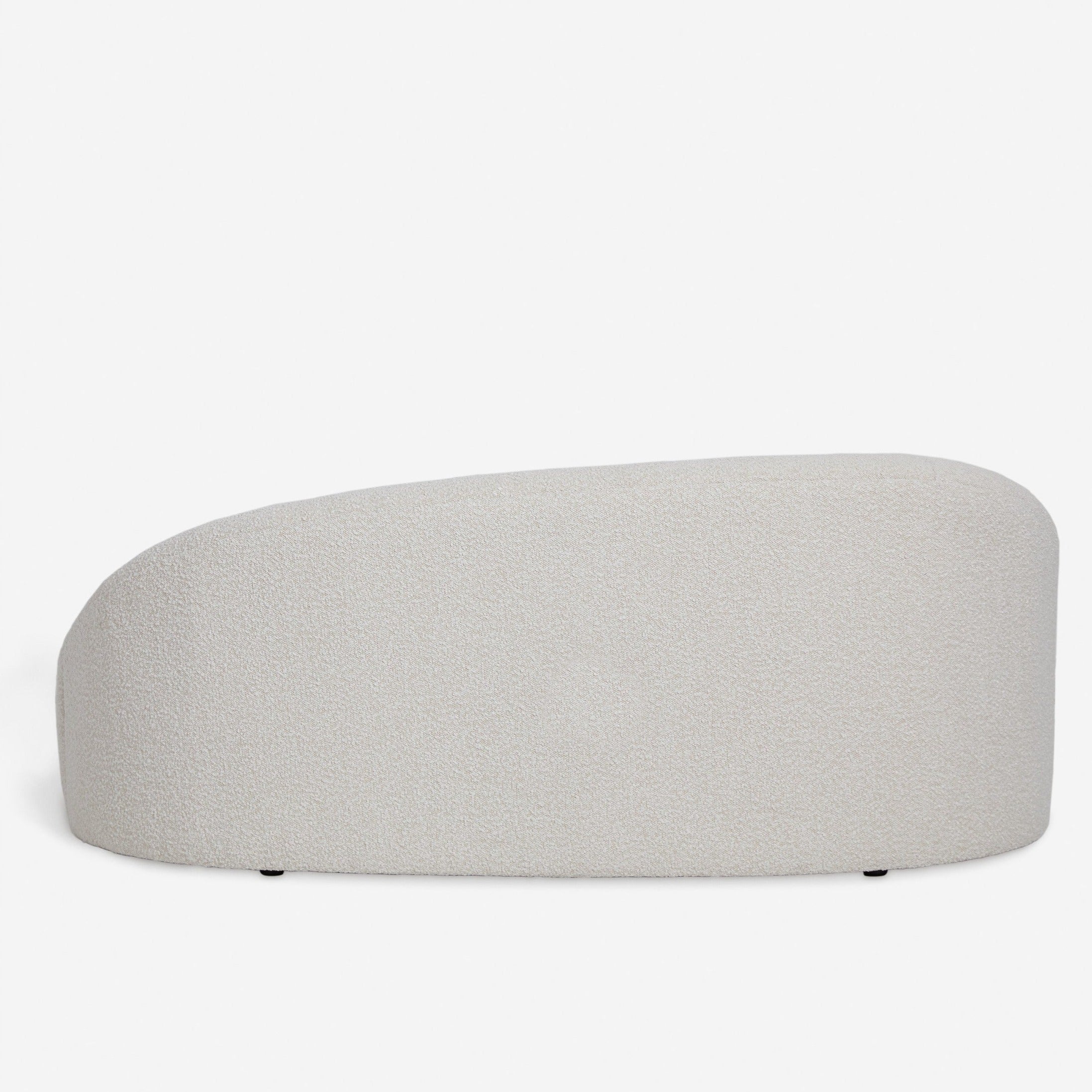 Canapé haricot tissu peluche