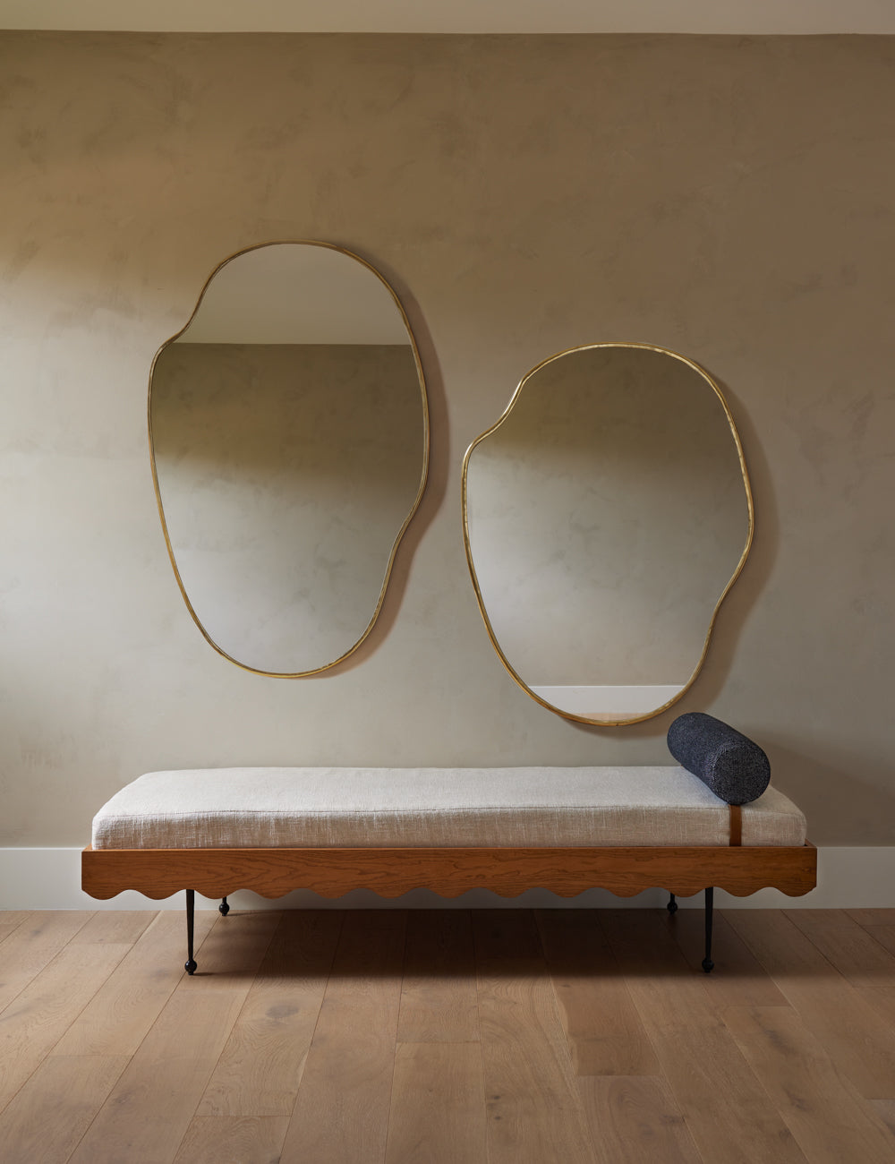 Miroir en Laiton Doré