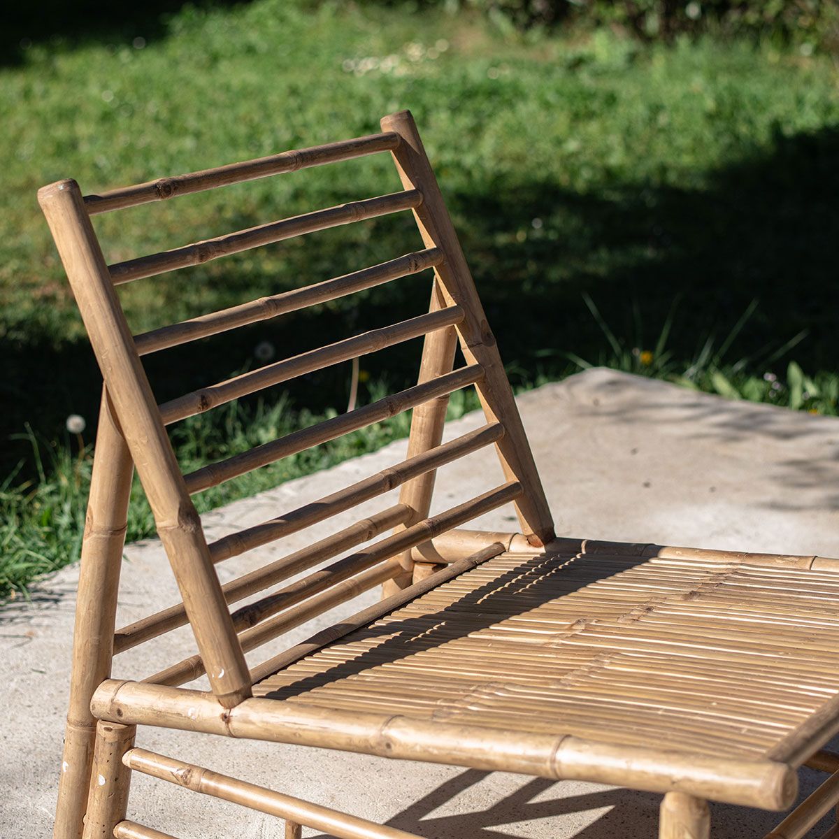 Cannes - Fauteuil de repos bas en bambou