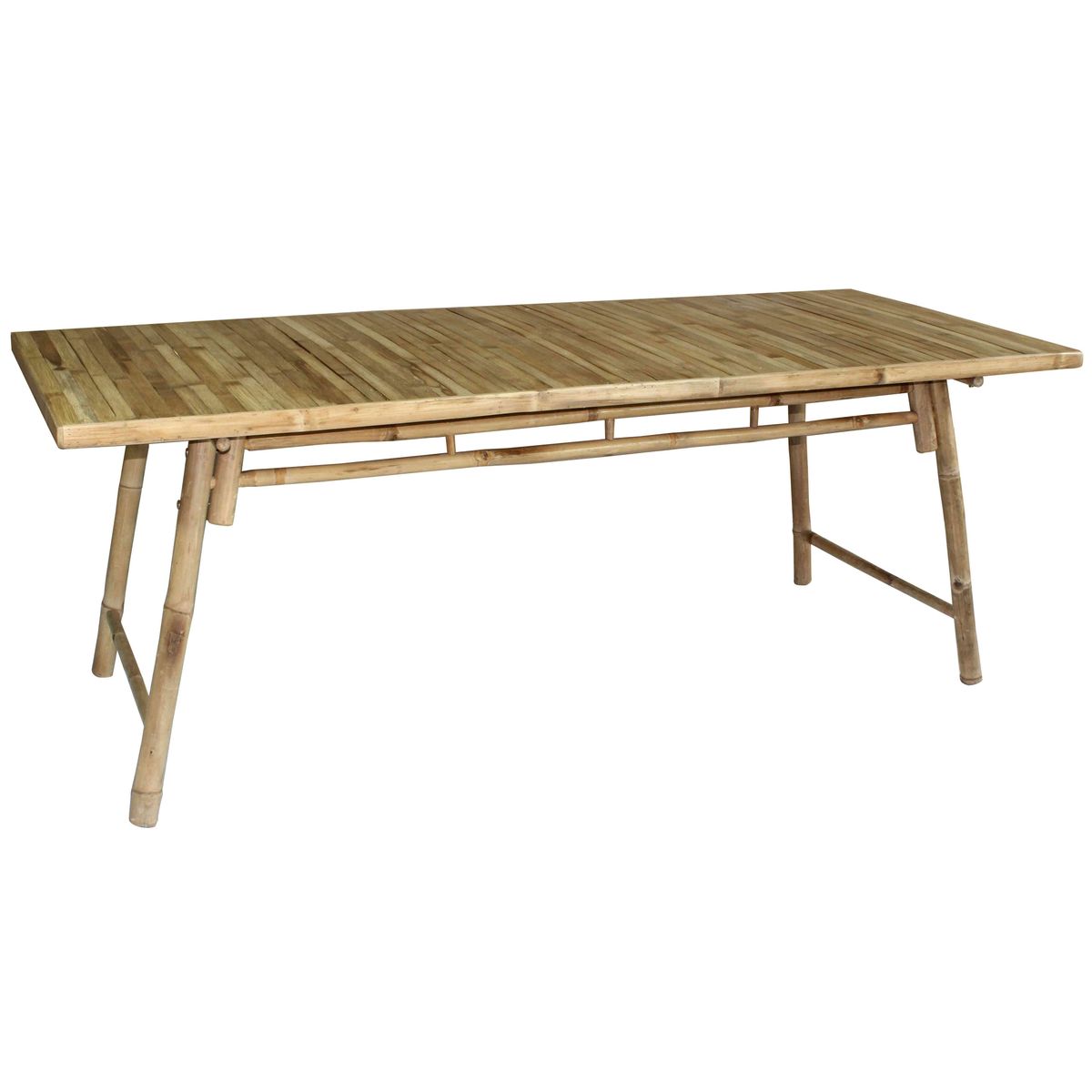 Cannes - Table basse rectangulaire en bambou naturel