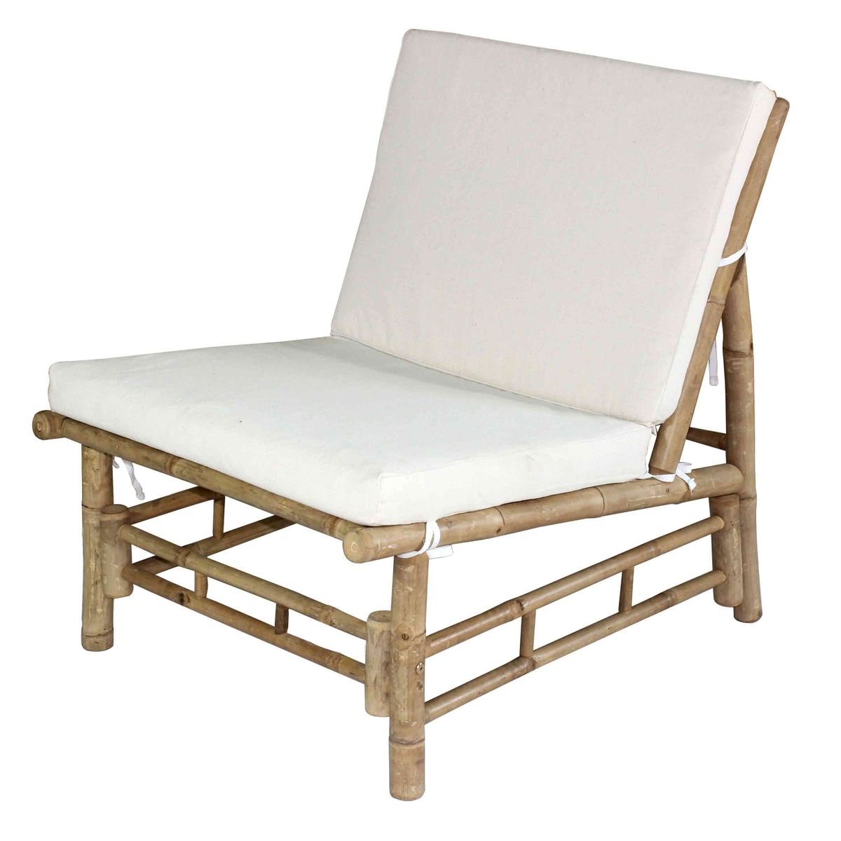 Cannes - Fauteuil de repos bas en bambou